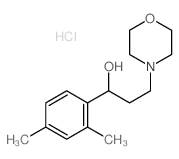 4-Morpholinepropanol, a-(2,4-dimethylphenyl)-,hydrochloride (1:1)结构式