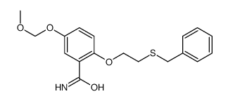 2-(2-benzylsulfanylethoxy)-5-(methoxymethoxy)benzamide结构式