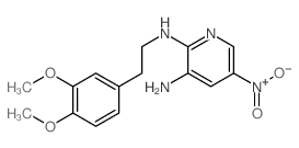 2,3-Pyridinediamine,N2-[2-(3,4-dimethoxyphenyl)ethyl]-5-nitro-结构式