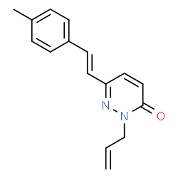 2-ALLYL-6-(4-METHYLSTYRYL)-3(2H)-PYRIDAZINONE结构式