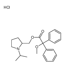 (1-propan-2-ylpyrrolidin-1-ium-2-yl)methyl 2-methoxy-2,2-diphenylacetate,chloride Structure