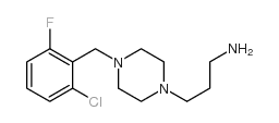 3-[4-[(2-chloro-6-fluorophenyl)methyl]piperazin-1-yl]propan-1-amine Structure