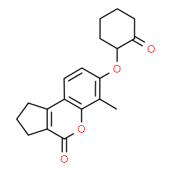 6-methyl-7-(2-oxocyclohexyl)oxy-2,3-dihydro-1H-cyclopenta[c]chromen-4-one picture