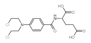 4-N-bis(2-chloroethyl)aminobenzoylglutamic acid结构式