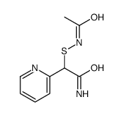 2-Pyridineacetamide, alpha-acetamidothio- structure