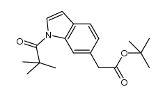 6-(tert-butyloxycarbonylmethyl)-1-trimethylacetyl-indole Structure