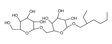 2-ETHYLHEXYL6-O-(ALPHA)-D-GLUCOPYRANOSYL-(ALPHA)-D-GLUCOPYRANOSIDE结构式