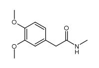 3,4-Dimethoxyphenylessigsaeure-monomethylamid结构式
