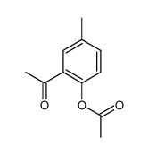 (2-acetyl-4-methylphenyl) acetate结构式