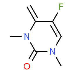 2(1H)-Pyrimidinone,5-fluoro-3,4-dihydro-1,3-dimethyl-4-methylene-(9CI)结构式