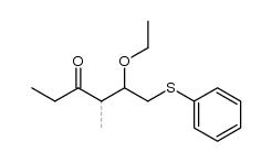 5-ethoxy-4-methyl-6-(phenylthio)hexan-3-one Structure