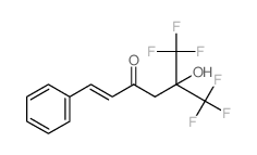 6,6,6-trifluoro-5-hydroxy-1-phenyl-5-(trifluoromethyl)hex-1-en-3-one结构式