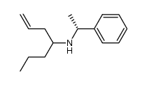 (+)-N-[(R)-α-methylbenzyl]-hept-1-ene-4-amine结构式