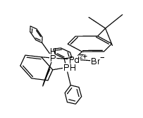 bromo(4-tert-butylphenyl)(1,2-bis(diphenylphosphino)benzene)palladium Structure