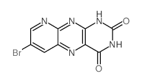 7-bromo-1H-pyrido[3,2-g]pteridine-2,4-dione Structure