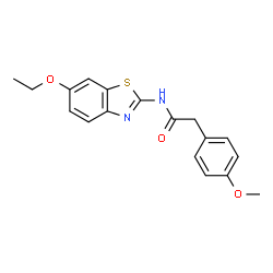 N-(6-Ethoxy-1,3-benzothiazol-2-yl)-2-(4-methoxyphenyl)acetamide Structure