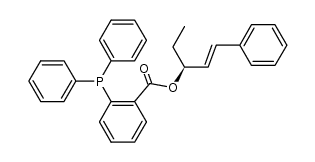 (-)-(S,E)-3-[2-(diphenylphosphanyl)benzoyloxy]-1-phenyl-1-pentene Structure