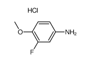 3-fluoro-4-methoxy-aniline, hydrochloride结构式
