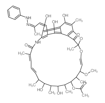 3-(3-Phenylhydrazono-1-butenyl)-rifamycin SV Structure