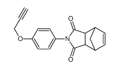 2-(4-prop-2-ynyloxy-phenyl)-3a,4,7,7a-tetrahydro-4,7-methano-isoindole-1,3-dione结构式