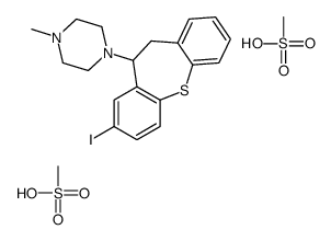 1-(3-iodo-5,6-dihydrobenzo[b][1]benzothiepin-5-yl)-4-methylpiperazine,methanesulfonic acid Structure