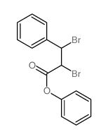 Benzenepropanoic acid, a,b-dibromo-, phenyl ester structure