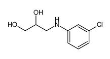 3-(3-chloro-anilino)-propane-1,2-diol结构式