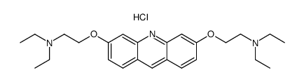 3,6-bis(2-diethylaminoethoxy)acridine trihydrochloride Structure