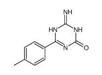 2-amino-6-(4-methylphenyl)-1H-1,3,5-triazin-4-one结构式