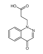3-(4-oxocinnolin-1-yl)propanoic acid Structure