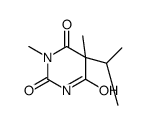 1,5-dimethyl-5-propan-2-yl-1,3-diazinane-2,4,6-trione Structure