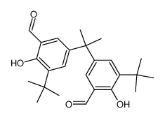 5,5'-di-tert-butyl-6,6'-dihydroxy-3,3'-(propane-2,2-diyl)dibenzaldehyde Structure