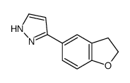 5-(2,3-dihydro-1-benzofuran-5-yl)-1H-pyrazole结构式