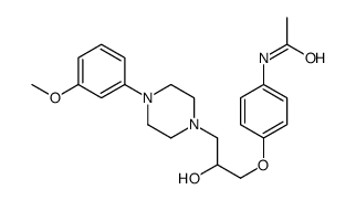 N-[4-[2-hydroxy-3-[4-(3-methoxyphenyl)piperazin-1-yl]propoxy]phenyl]acetamide Structure