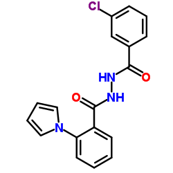 N'-(3-Chlorobenzoyl)-2-(1H-pyrrol-1-yl)benzohydrazide Structure