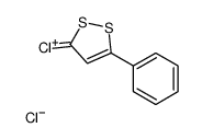 3-chloro-5-phenyldithiol-1-ium,chloride Structure