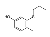 4-methyl-3-propylsulfanylphenol Structure