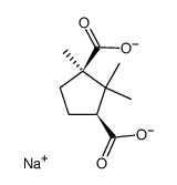 disodium 1,2,2-trimethylcyclopentane-1,3-dicarboxylate Structure