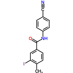 N-(4-Cyanophenyl)-3-iodo-4-methylbenzamide结构式