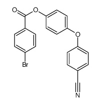 [4-(4-cyanophenoxy)phenyl] 4-bromobenzoate结构式