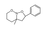 (2S,3aR)-3a-methyl-2-phenyl-3,4,5,6-tetrahydro-2H-[1,2]oxazolo[2,3-b]oxazine结构式