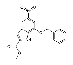methyl 5-nitro-7-phenylmethoxy-1H-indole-2-carboxylate Structure
