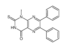 1-methyl-6,7-diphenyl-2-thioxo-2,3-dihydro-1H-pteridin-4-one结构式