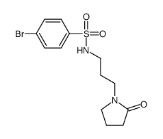 4-bromo-N-[3-(2-oxopyrrolidin-1-yl)propyl]benzenesulfonamide结构式