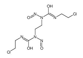 3-(2-chloroethyl)-1-[2-[2-chloroethylcarbamoyl(nitroso)amino]ethyl]-1-nitrosourea Structure