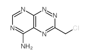 Pyrimido[5,4-e]-1,2,4-triazin-5-amine,3-(chloromethyl)- structure