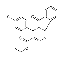 ethyl 4-(4-chlorophenyl)-2-methyl-5-oxo-4,4a-dihydroindeno[1,2-b]pyridine-3-carboxylate Structure