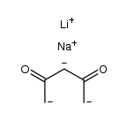 monolithium monosodium mono(2,4-dioxopentane-1,3,5-triide)结构式