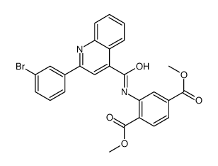 dimethyl 2-[[2-(3-bromophenyl)quinoline-4-carbonyl]amino]benzene-1,4-dicarboxylate Structure