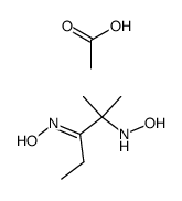 2-Hydroxyamino-2-methyl-3-pentanoneoximeacetate structure